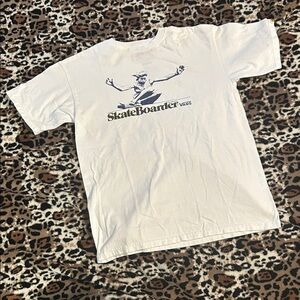 RARE Vans White Jay Adams Skateboarder Mag Tee